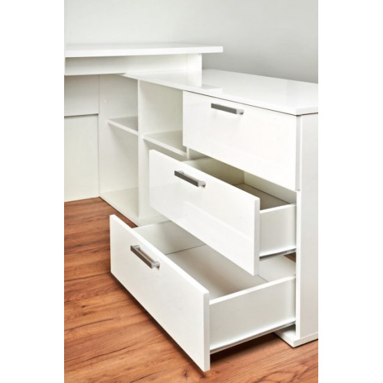 Corner desk Embawood Wienn white