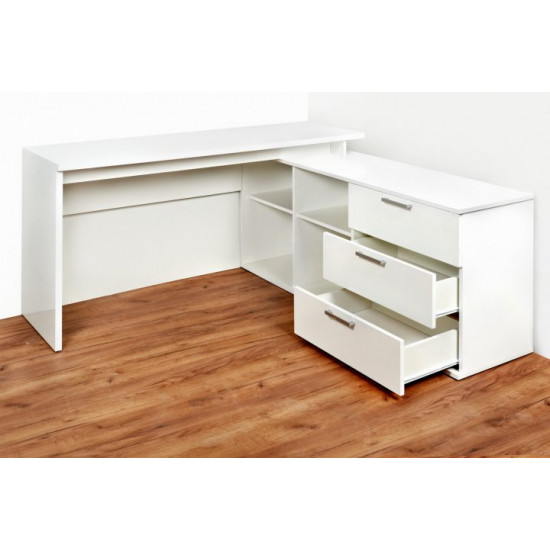 Corner desk Embawood Wienn white