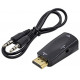 Конвертер, видео адаптер HDMI - VGA со звуком - белый арт.100199б Конвертер, видео адаптер HDMI - VGA со звуком - белый арт.100199б