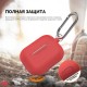 Силіконовий чохол AhaStyle з карабіном для Apple AirPods Pro Red (AHA-0P100-RED) Силіконовий чохол AhaStyle з карабіном для Apple AirPods Pro Red (AHA-0P100-RED)