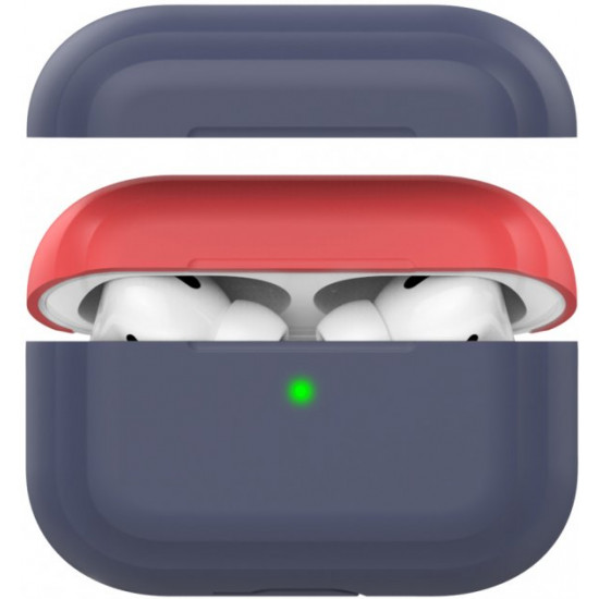 Two-color silicone case AhaStyle for Apple AirPods Pro Dark Blue Red (AHA-0P200-NNR) Two-color silicone case AhaStyle for Apple AirPods Pro Dark Blue Red (AHA-0P200-NNR)