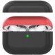  Двухцветный cиликоновый чехол AhaStyle для Apple AirPods Pro Black Red (AHA-0P200-BBR)