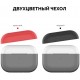  Двухцветный cиликоновый чехол AhaStyle для Apple AirPods Pro Black Red (AHA-0P200-BBR)