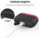 Двухцветный cиликоновый чехол AhaStyle для Apple AirPods Pro Black Red (AHA-0P200-BBR)