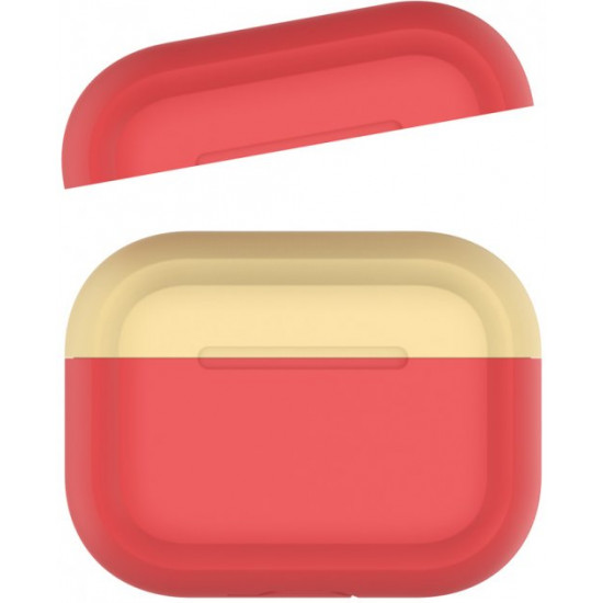 Двухцветный cиликоновый чехол AhaStyle для Apple AirPods Pro Red Yellow (AHA-0P200-RRY) Двухцветный cиликоновый чехол AhaStyle для Apple AirPods Pro Red Yellow (AHA-0P200-RRY)