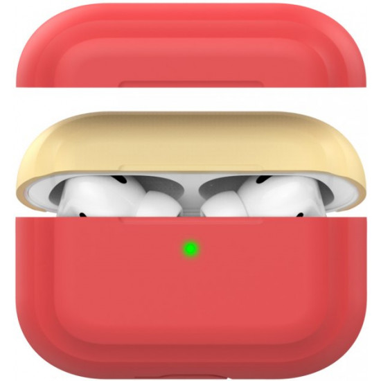 Двухцветный cиликоновый чехол AhaStyle для Apple AirPods Pro Red Yellow (AHA-0P200-RRY) Двухцветный cиликоновый чехол AhaStyle для Apple AirPods Pro Red Yellow (AHA-0P200-RRY)