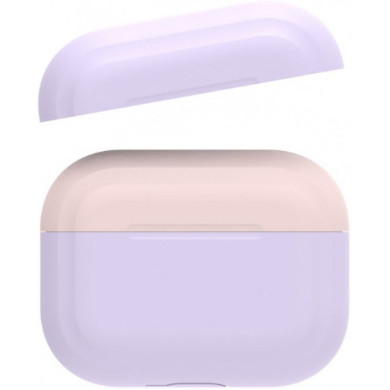 Двухцветный cиликоновый чехол AhaStyle для Apple AirPods Pro Lavander Pink (AHA-0P200-LLP) Двухцветный cиликоновый чехол AhaStyle для Apple AirPods Pro Lavander Pink (AHA-0P200-LLP)
