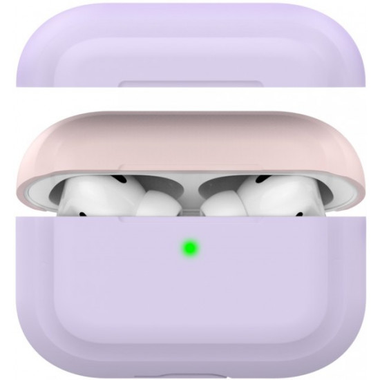 Двухцветный cиликоновый чехол AhaStyle для Apple AirPods Pro Lavander Pink (AHA-0P200-LLP) Двухцветный cиликоновый чехол AhaStyle для Apple AirPods Pro Lavander Pink (AHA-0P200-LLP)