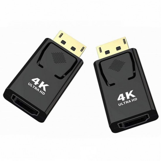 Переходник U&P DisplayPort - HDMI 4K 0.1 м Black (WAZ-HD82-BK) Переходник U&P DisplayPort - HDMI 4K 0.1 м Black (WAZ-HD82-BK)