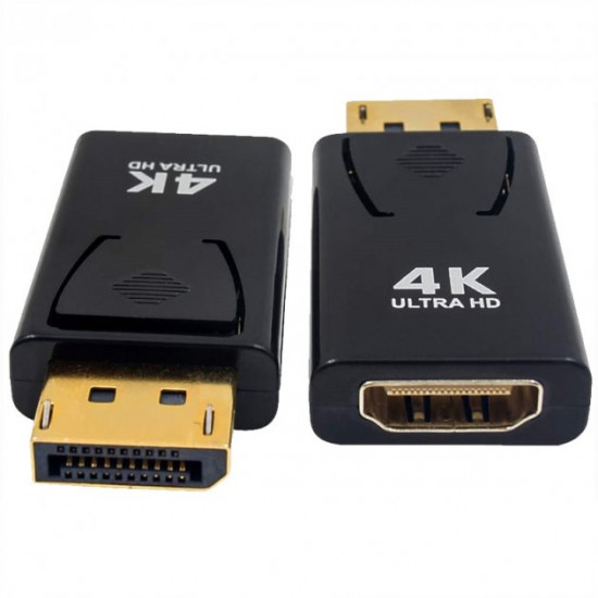 Переходник U&P DisplayPort - HDMI 4K 0.1 м Black (WAZ-HD82-BK) Переходник U&P DisplayPort - HDMI 4K 0.1 м Black (WAZ-HD82-BK)