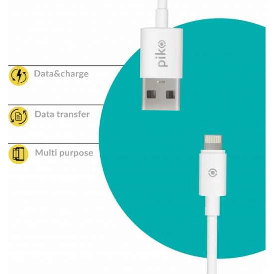 Кабель синхронизации Piko CB-UL10 Lightning 0.2 м White (1283126493836) Кабель синхронизации Piko CB-UL10 Lightning 0.2 м White (1283126493836)