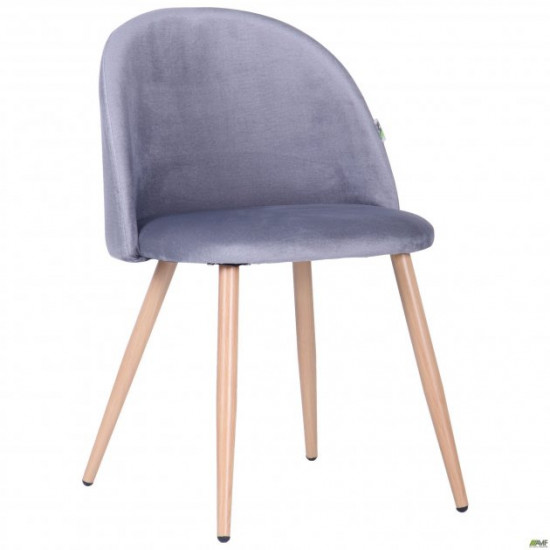 Стілець AMF обідній Sherry beech/dark grey velvet 545870 Стілець AMF обідній Sherry beech/dark grey velvet 545870