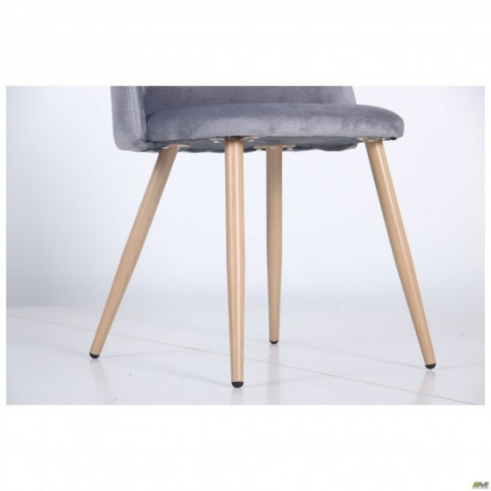 Стілець AMF обідній Sherry beech/dark grey velvet 545870 Стілець AMF обідній Sherry beech/dark grey velvet 545870