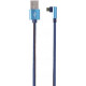 Кабель кутовий Cablexpert USB/MicroUSB 1 м Blue (CC-USB2J-AMmBML-1M-BL)
