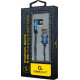 Кабель кутовий Cablexpert USB/MicroUSB 1 м Blue (CC-USB2J-AMmBML-1M-BL)