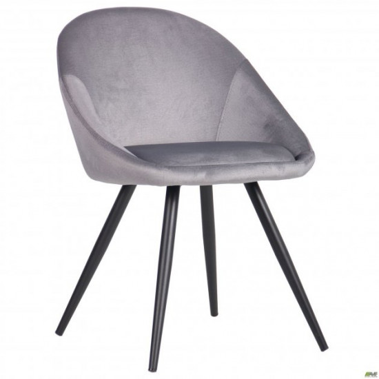 Стул AMF обеденный Mary black/silver 545860 Стул AMF обеденный Mary black/silver 545860