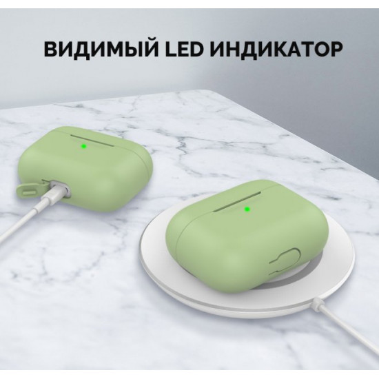 Silicone case AhaStyle for Apple AirPods Pro Green (AHA-0P300-GRN) Silicone case AhaStyle for Apple AirPods Pro Green (AHA-0P300-GRN)