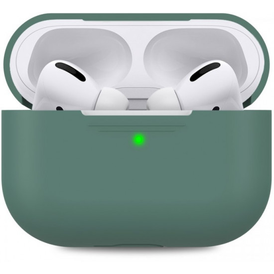 Силиконовый чехол AhaStyle для Apple AirPods Pro Dark Green (AHA-0P300-MDG) Силиконовый чехол AhaStyle для Apple AirPods Pro Dark Green (AHA-0P300-MDG)