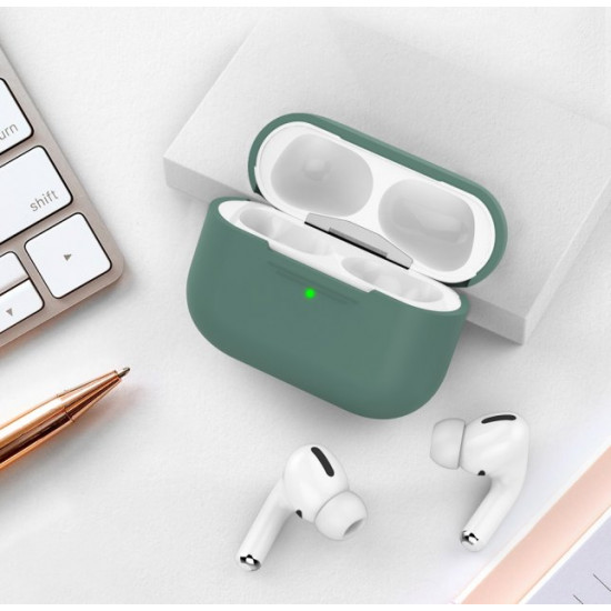 Силиконовый чехол AhaStyle для Apple AirPods Pro Dark Green (AHA-0P300-MDG) Силиконовый чехол AhaStyle для Apple AirPods Pro Dark Green (AHA-0P300-MDG)