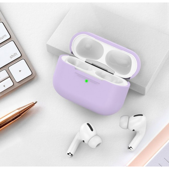 Силіконовий чохол AhaStyle для Apple AirPods Pro Lavender (AHA-0P300-LVR) Силіконовий чохол AhaStyle для Apple AirPods Pro Lavender (AHA-0P300-LVR)