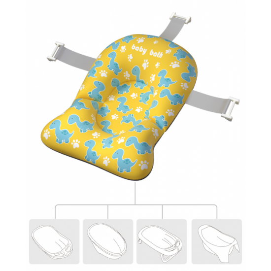 Mattress mat for bathing a child in a bathtub with fastenings Belove, BIG Yellow Dino + Mattress mat for bathing a child in a bathtub with fastenings Belove, BIG Yellow Dino +
