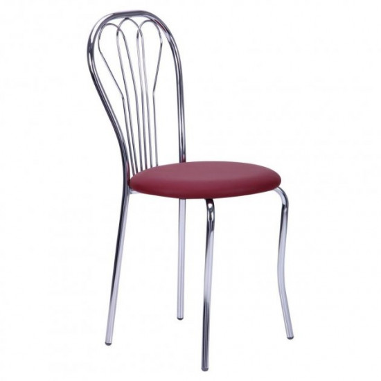 Chair for kitchen, cafe, bar Vanessa chrome/leatherette Naples N-08 burgundy AMF Chair for kitchen, cafe, bar Vanessa chrome/leatherette Naples N-08 burgundy AMF