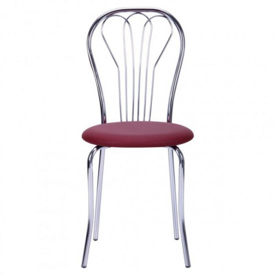 Chair for kitchen, cafe, bar Vanessa chrome/leatherette Naples N-08 burgundy AMF Chair for kitchen, cafe, bar Vanessa chrome/leatherette Naples N-08 burgundy AMF