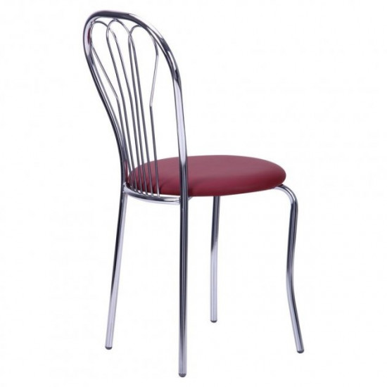 Chair for kitchen, cafe, bar Vanessa chrome/leatherette Naples N-08 burgundy AMF Chair for kitchen, cafe, bar Vanessa chrome/leatherette Naples N-08 burgundy AMF
