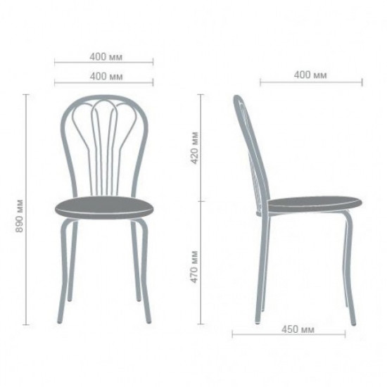 Chair for kitchen, cafe, bar Vanessa chrome/leatherette Naples N-08 burgundy AMF Chair for kitchen, cafe, bar Vanessa chrome/leatherette Naples N-08 burgundy AMF