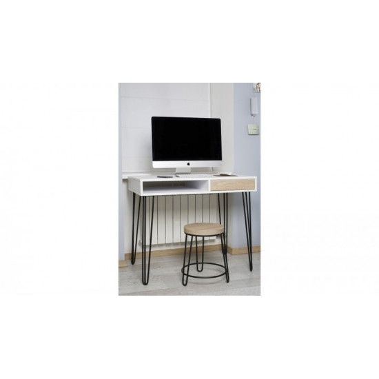 Письмовий стіл HairpinlegsUA Desk Pro 1000 (100х60х76.6см) White Black (1793) Письмовий стіл HairpinlegsUA Desk Pro 1000 (100х60х76.6см) White Black (1793)