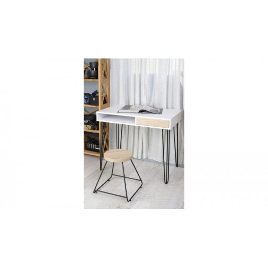 Письмовий стіл HairpinlegsUA Desk Pro 1000 (100х60х76.6см) White Black (1793) Письмовий стіл HairpinlegsUA Desk Pro 1000 (100х60х76.6см) White Black (1793)
