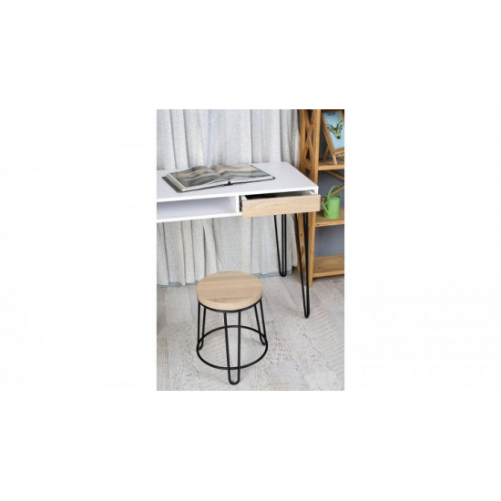 Письмовий стіл HairpinlegsUA Desk Pro 1000 (100х60х76.6см) White Black (1793) Письмовий стіл HairpinlegsUA Desk Pro 1000 (100х60х76.6см) White Black (1793)