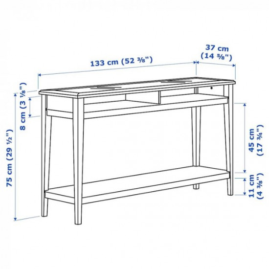 Журнальний столик IKEA LIATORP 133x37 см білий (001.050.64) Журнальний столик IKEA LIATORP 133x37 см білий (001.050.64)