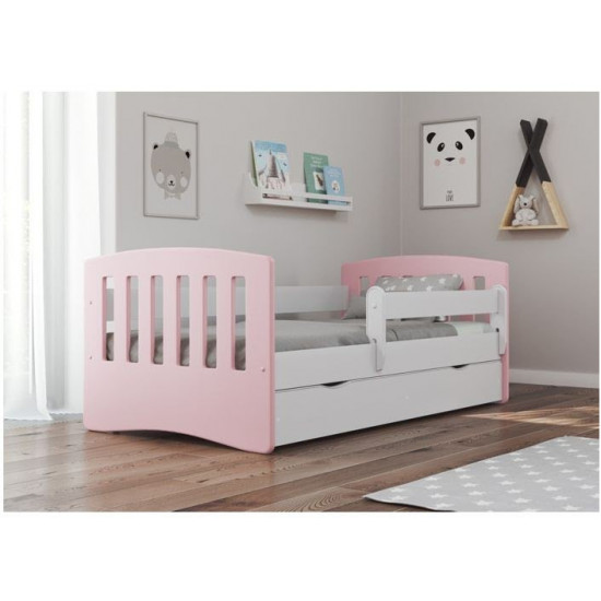 Дитяче ліжко Kocot Kids Classic 1 Mix з ящиком 160х80 см Рожеве (5903282030947) Дитяче ліжко Kocot Kids Classic 1 Mix з ящиком 160х80 см Рожеве (5903282030947)