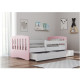 Дитяче ліжко Kocot Kids Classic 1 Mix з ящиком 160х80 см Рожеве (5903282030947) Дитяче ліжко Kocot Kids Classic 1 Mix з ящиком 160х80 см Рожеве (5903282030947)