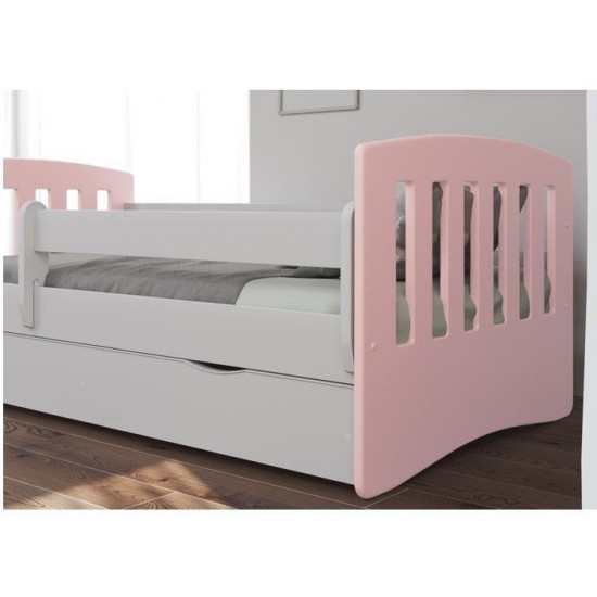 Дитяче ліжко Kocot Kids Classic 1 Mix з ящиком 160х80 см Рожеве (5903282030947) Дитяче ліжко Kocot Kids Classic 1 Mix з ящиком 160х80 см Рожеве (5903282030947)