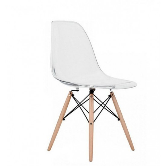 Chair Tower Wood A Plastic 82x46x42 cm Transparent (SDM16WAPC) Chair Tower Wood A Plastic 82x46x42 cm Transparent (SDM16WAPC)