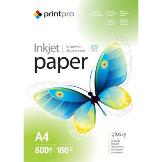 Фотопапір PrintPro глянцевий 180г/м2 A4 500л (PGE180500A4) Фотопапір PrintPro глянцевий 180г/м2 A4 500л (PGE180500A4)