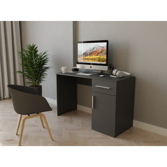 Стол письменный Moreli Charlie Ш1200/В760/Г500 мм Антрацит Стол письменный Moreli Charlie Ш1200/В760/Г500 мм Антрацит