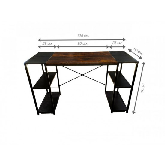 Practical computer desk Home Fest Arkan in Loft style Brown Practical computer desk Home Fest Arkan in Loft style Brown