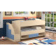 Bunk bed KidsBunkBed K-061 wenge light green water 243x94x115 cm Bunk bed KidsBunkBed K-061 wenge light green water 243x94x115 cm