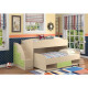Bunk bed KidsBunkBed K-061 wenge light green water 243x94x115 cm Bunk bed KidsBunkBed K-061 wenge light green water 243x94x115 cm