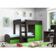 Bunk bed KidsBunkBed K-066 wenge + milky oak 1560x1270x2710 mm Bunk bed KidsBunkBed K-066 wenge + milky oak 1560x1270x2710 mm
