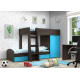 Bunk bed KidsBunkBed K-066 wenge + milky oak 1560x1270x2710 mm Bunk bed KidsBunkBed K-066 wenge + milky oak 1560x1270x2710 mm