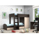 Bunk bed KidsBunkBed K-066 wenge + milky oak 1560x1270x2710 mm Bunk bed KidsBunkBed K-066 wenge + milky oak 1560x1270x2710 mm