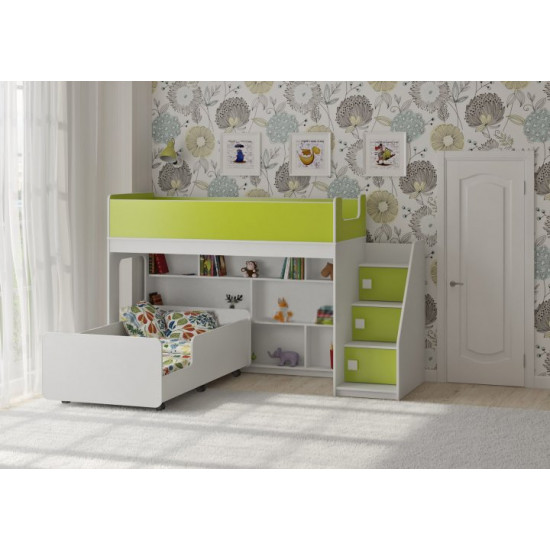 Bunk bed KidsBunkBed K-067 white + pink color 2245 ? 1760 ? 1405 mm Bunk bed KidsBunkBed K-067 white + pink color 2245 ? 1760 ? 1405 mm