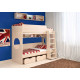  Двухъярусная кровать KidsBunkBed K-079 дуб молочный 1952 × 1146 × 1675 мм