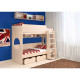  Двухъярусная кровать KidsBunkBed K-079 дуб молочный 1952 × 1146 × 1675 мм
