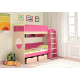  Двухъярусная кровать KidsBunkBed K-079 дуб молочный 1952 × 1146 × 1675 мм
