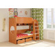  Двухъярусная кровать KidsBunkBed K-079 дуб молочный 1952 × 1146 × 1675 мм